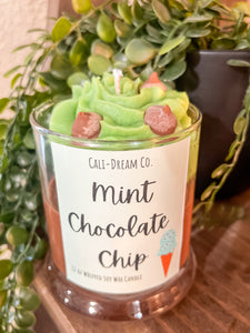 Mint Chocolate Chip Whipped Candle