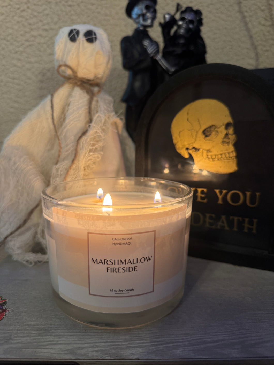 Marshmallow Fireside 3 wick Soy Candle