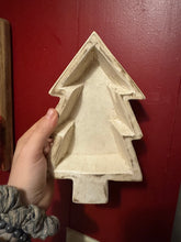 Load image into Gallery viewer, Christmas Tree Wood Bowl Candle
