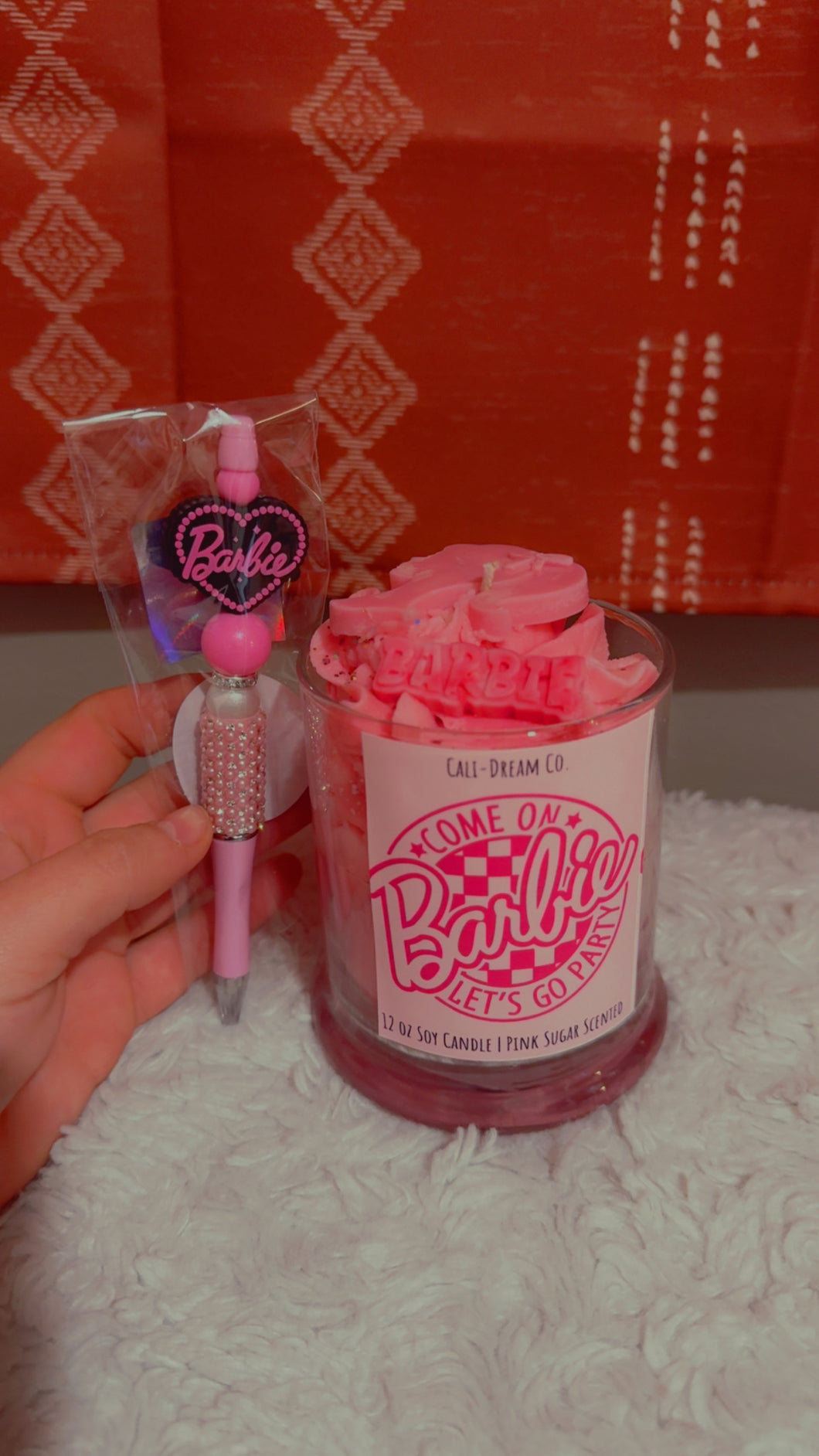 Barbie Candle + Pen combo