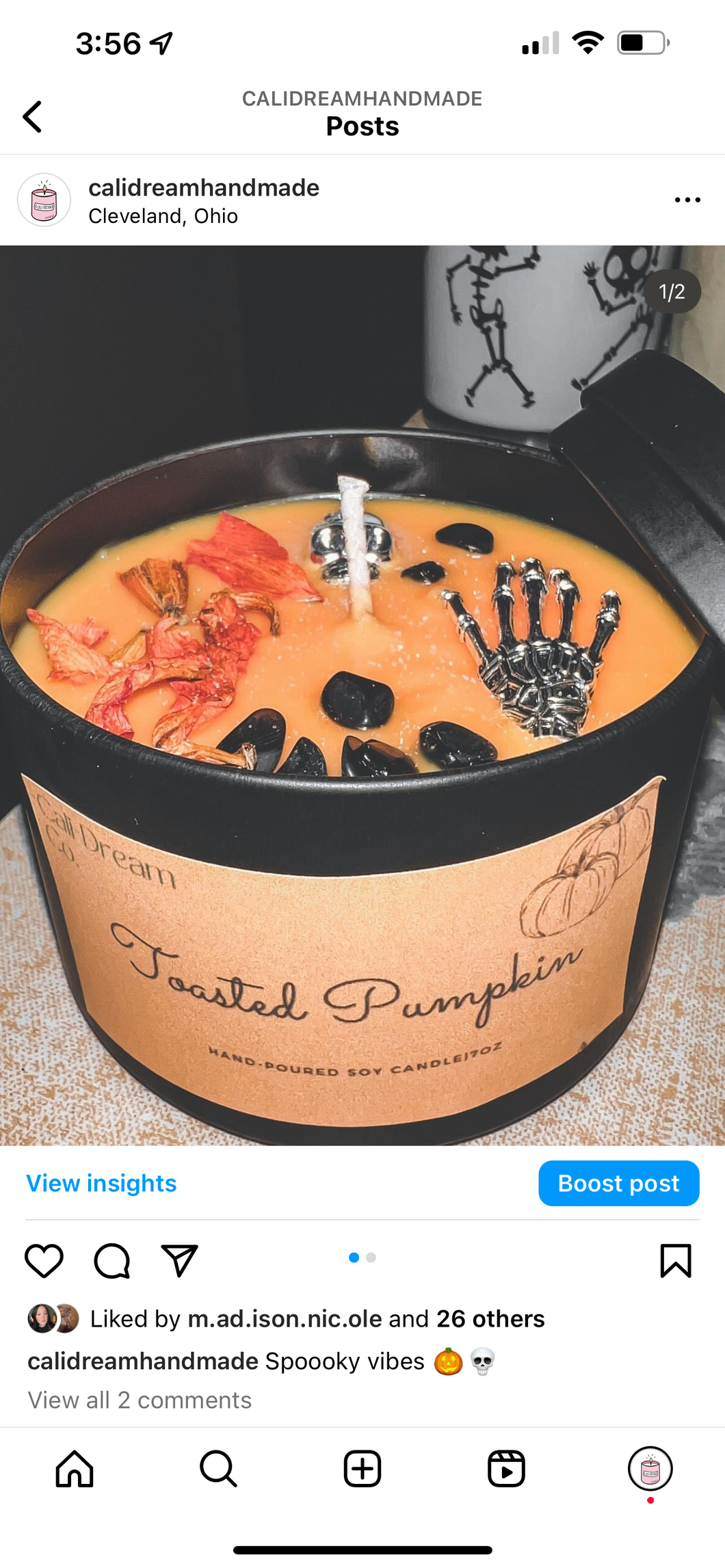 Toasted Pumpkin Spice Crystal Candle