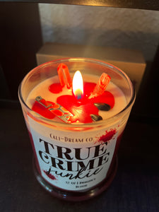 True crime + scream candle