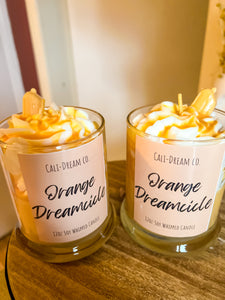 Orange dreamsicle Whipped Candle