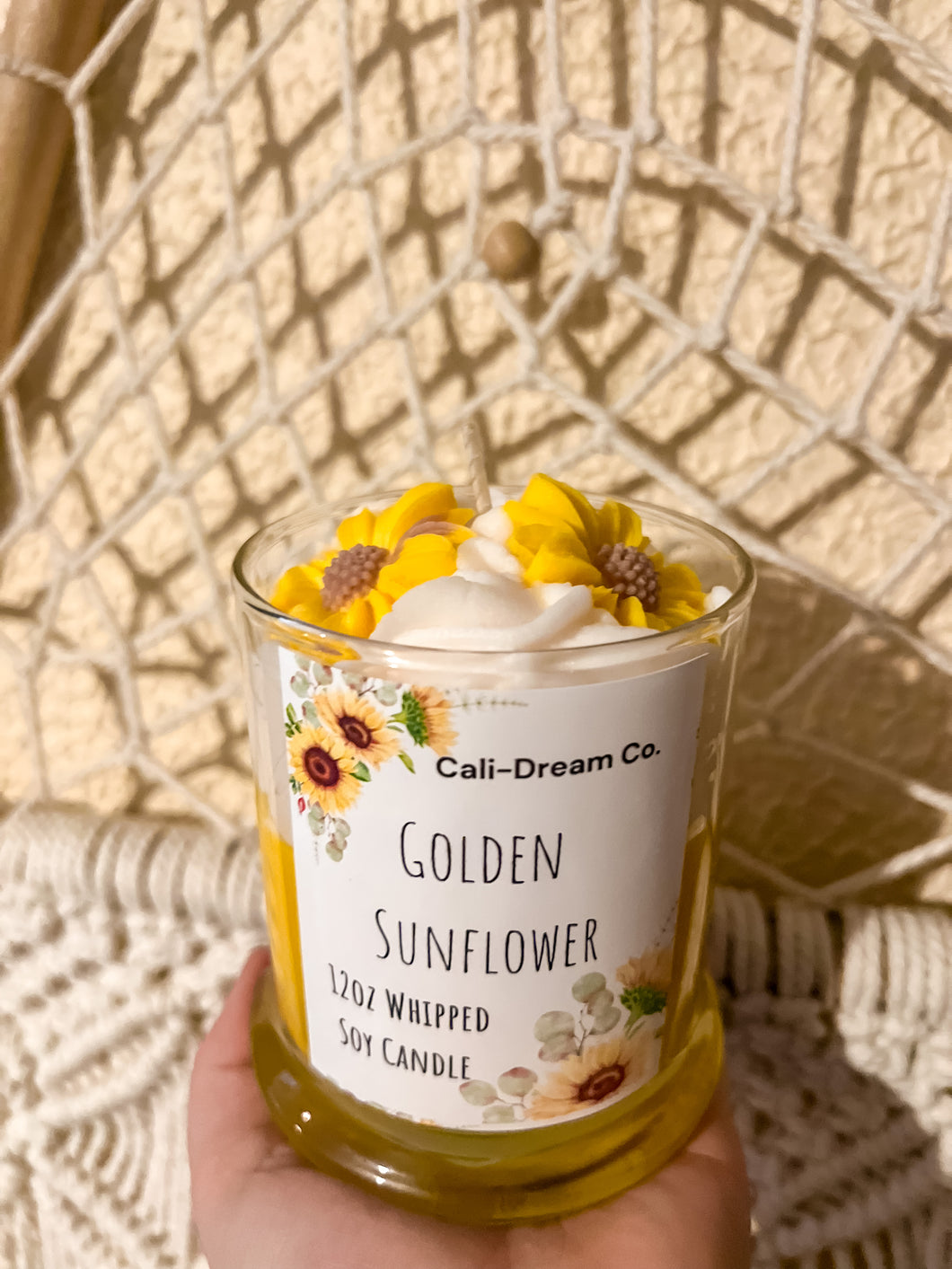 Sunflower Whipped Candle 🌻
