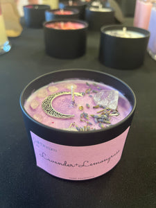 Lavender + Lemongrass crystal tin